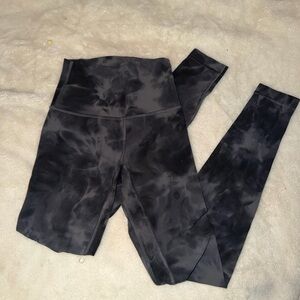 lululemon athletica Black Tie-Dye Leggings